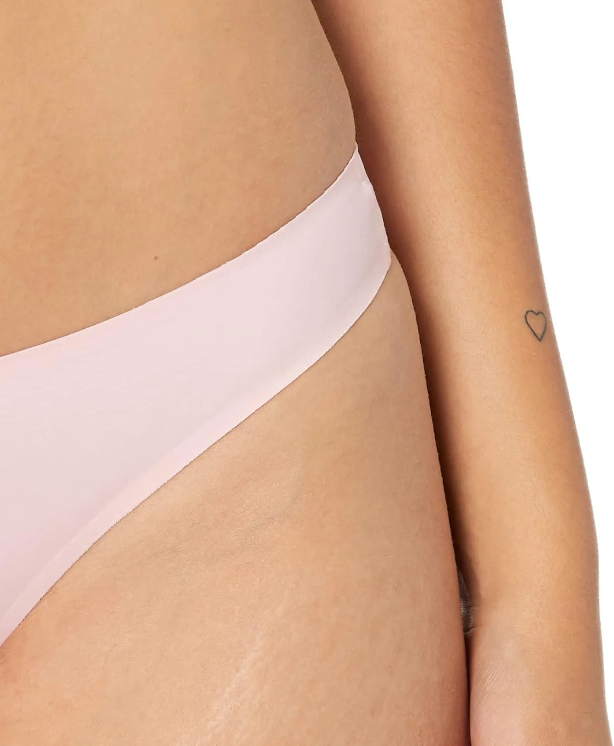 Amazon Essentials Seamless Underwear for Women Thong, Bonded Stretch, 4-Pack