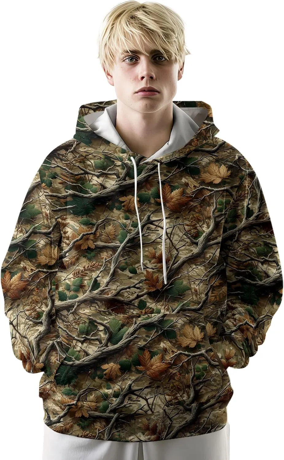 Ambesonne Hoodie Essentials Causal Fashion All Over Printed Urban Pullover with Kangaroo Pocket