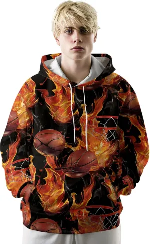 Ambesonne Hoodie Essentials Causal Fashion All Over Printed Urban Pullover with Kangaroo Pocket