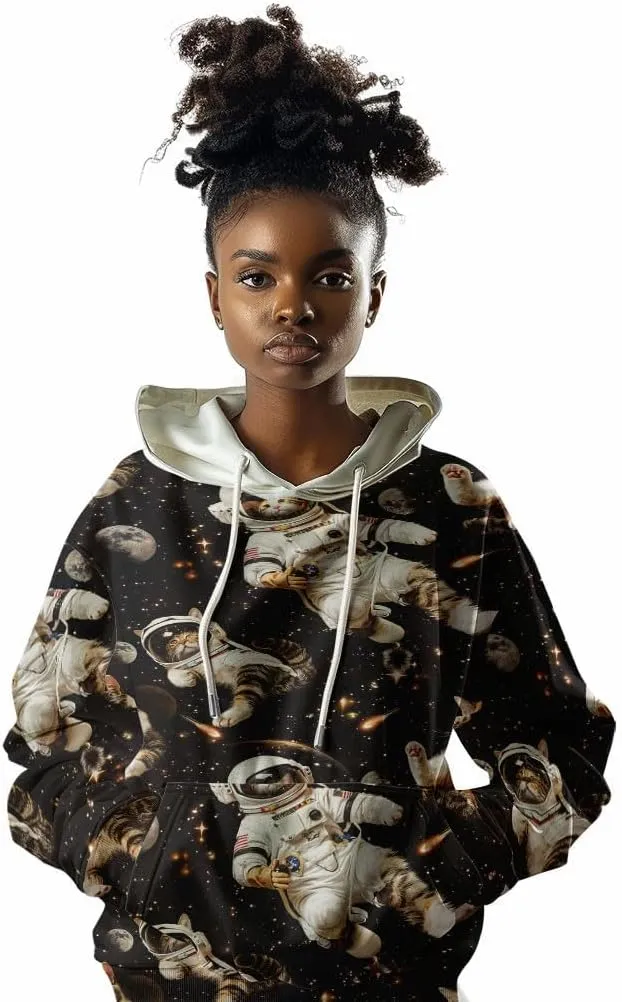 Ambesonne Hoodie Essentials Causal Fashion All Over Printed Urban Pullover with Kangaroo Pocket