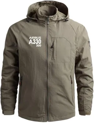 Aviation A330-300 Aircraft Pilots Lightweight Windbreakers Outdoor Military Jackets Coats