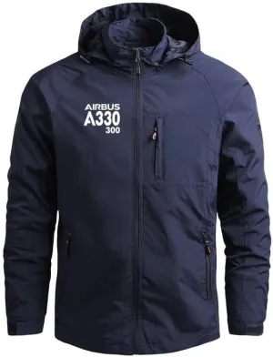 Aviation A330-300 Aircraft Pilots Lightweight Windbreakers Outdoor Military Jackets Coats