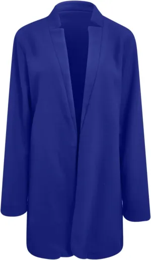 Blazer Jackets for Women Business Casual Elegant Mid-long Cardigan Wool Blend Jacket Fall Trench Coats Outerwear