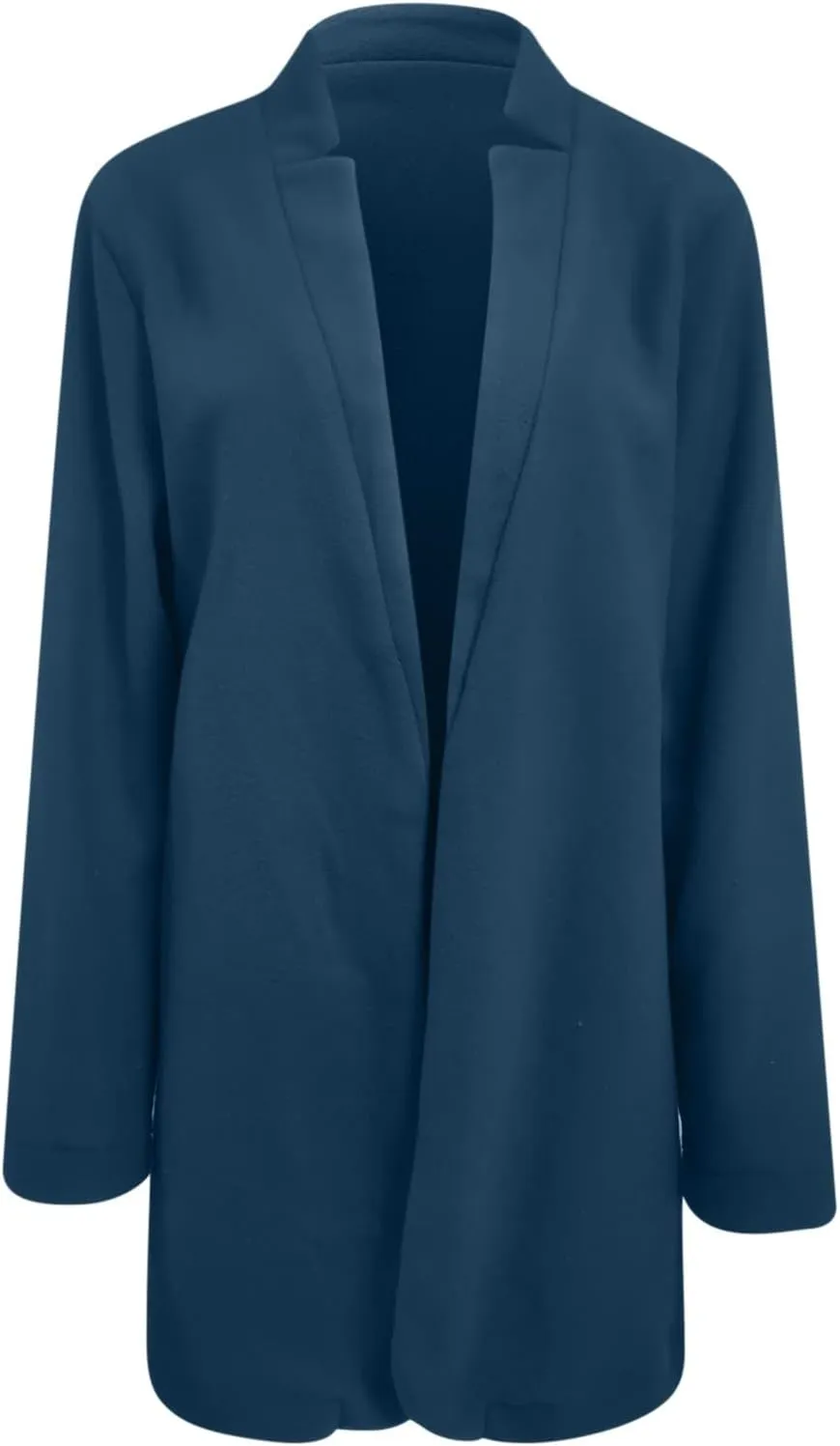 Blazer Jackets for Women Business Casual Elegant Mid-long Cardigan Wool Blend Jacket Fall Trench Coats Outerwear
