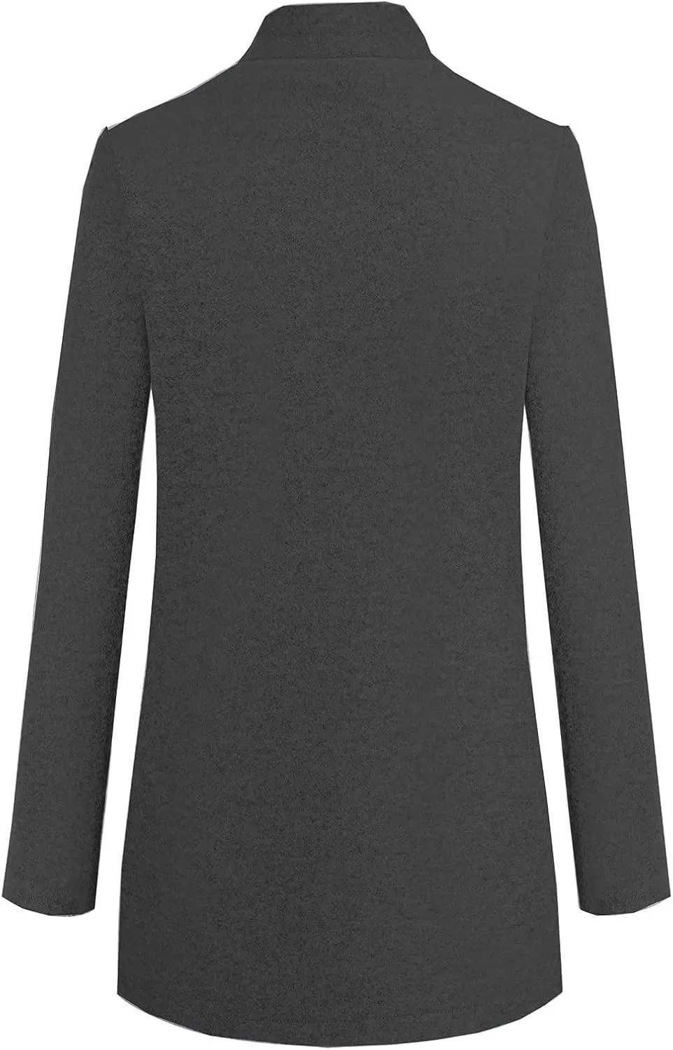 Blazer Jackets for Women Elegant Mid-long Cardigan Wool Blend Jacket Long Sleeve Winter Fall Trench Coats Outerwear