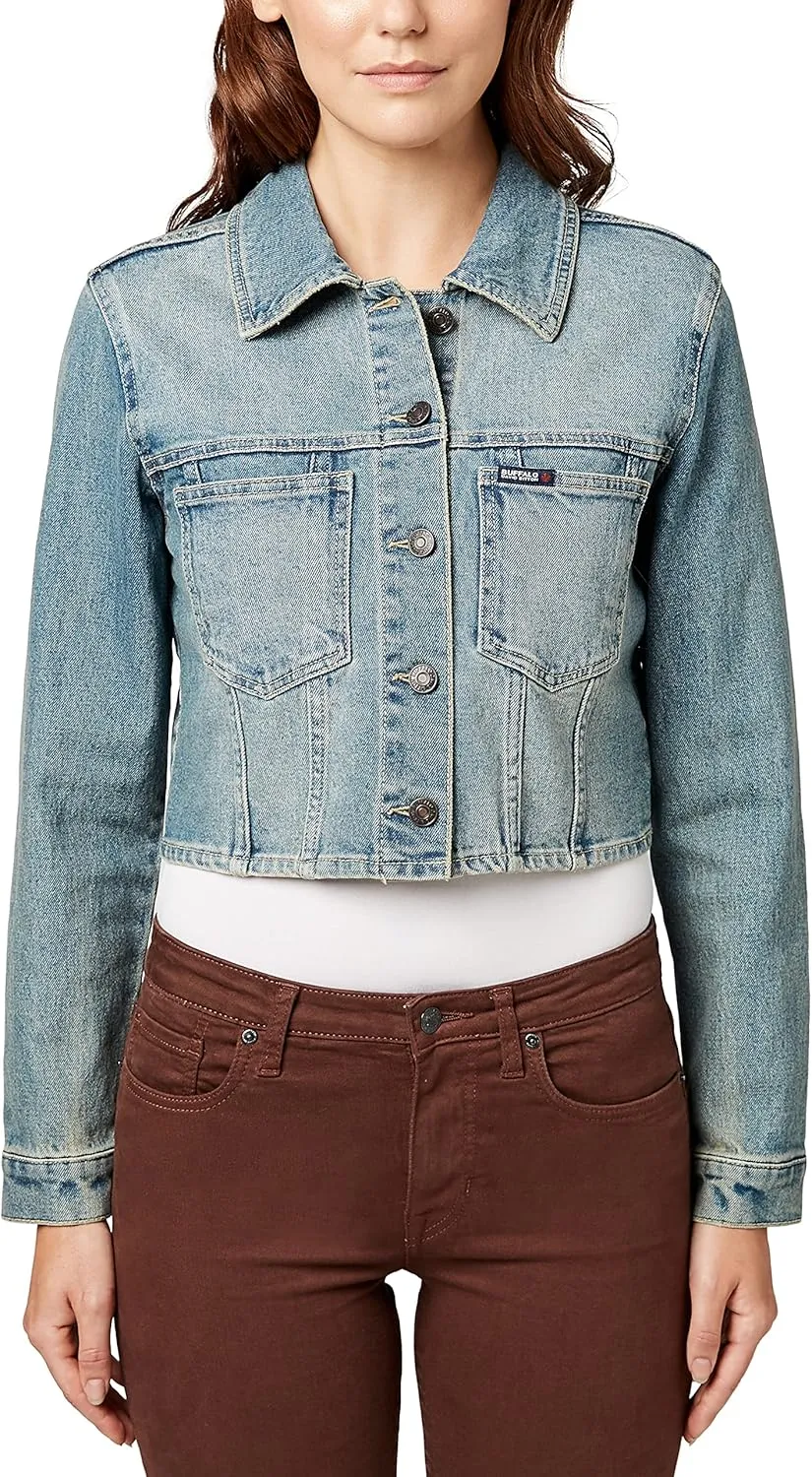 Buffalo David Bitton Women's Tina Cropped Denim Jacket