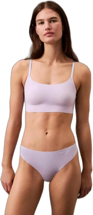 Calvin Klein Women's Invisibles Comfort Seamless Adjustable Skinny Strap Bralette Bra