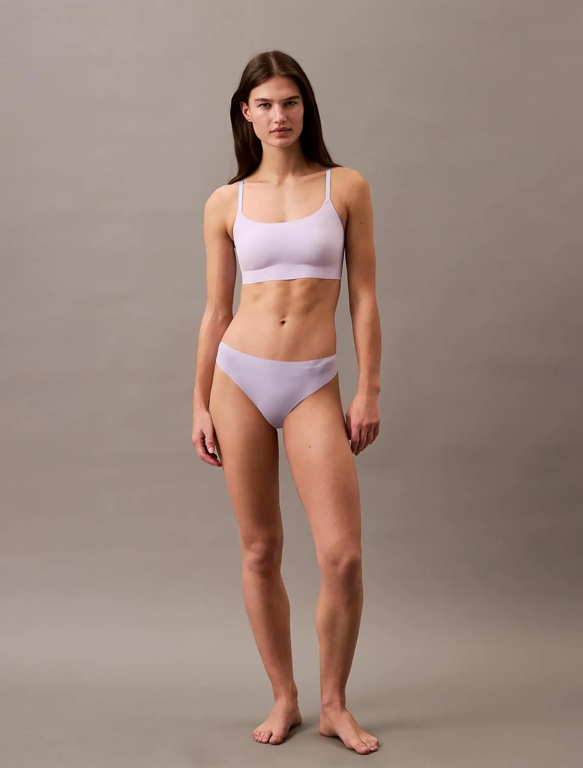 Calvin Klein Women's Invisibles Comfort Seamless Adjustable Skinny Strap Bralette Bra