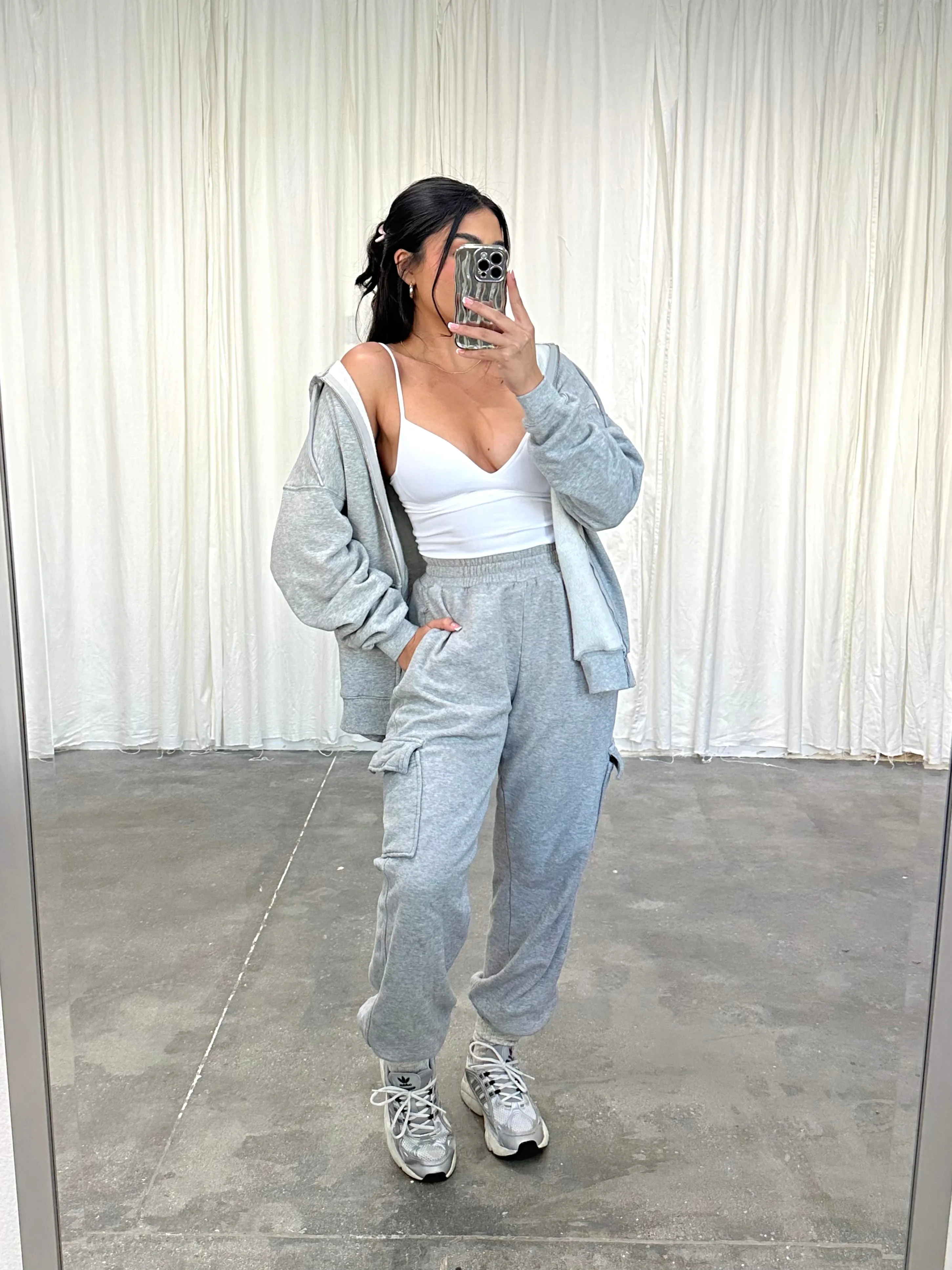 cely cargo joggers (HEATHER GRAY)