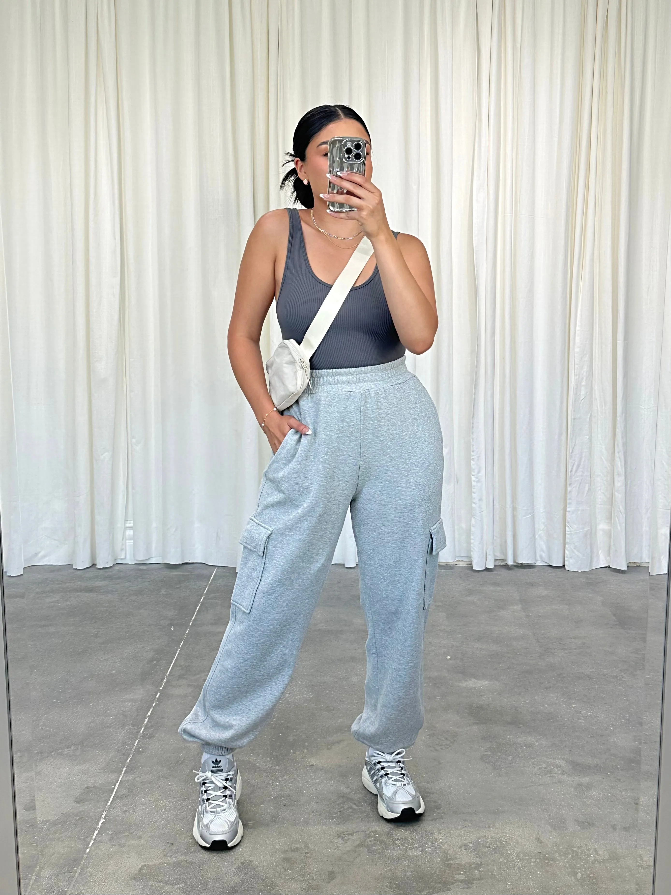 cely cargo joggers (HEATHER GRAY)