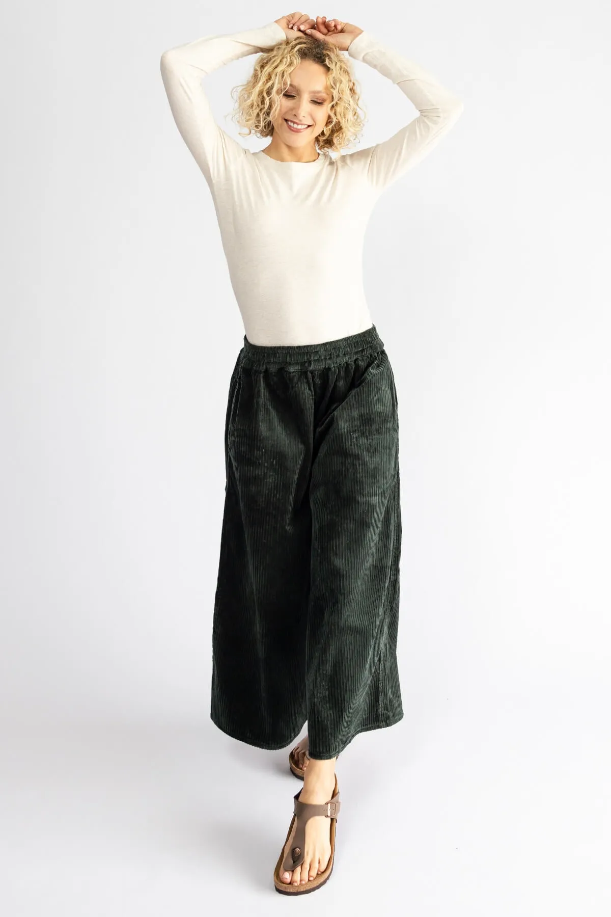 Corduroy Pants - Midnight Teal