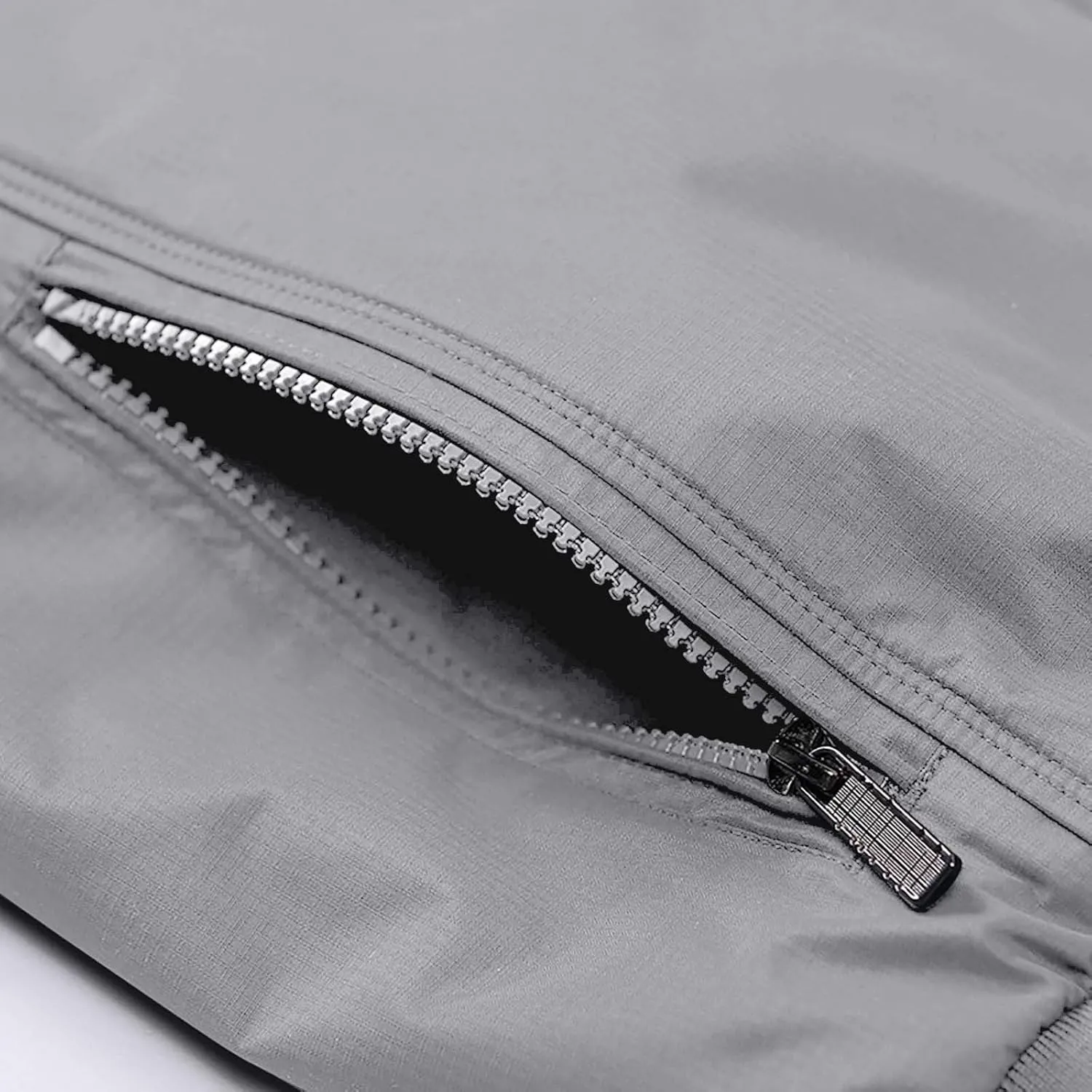 Fall Jacket for Men Casual Thickened Plus Size Loose Fit Work Jackets Full Zip Stand Collar Coat with Zipper Pockets