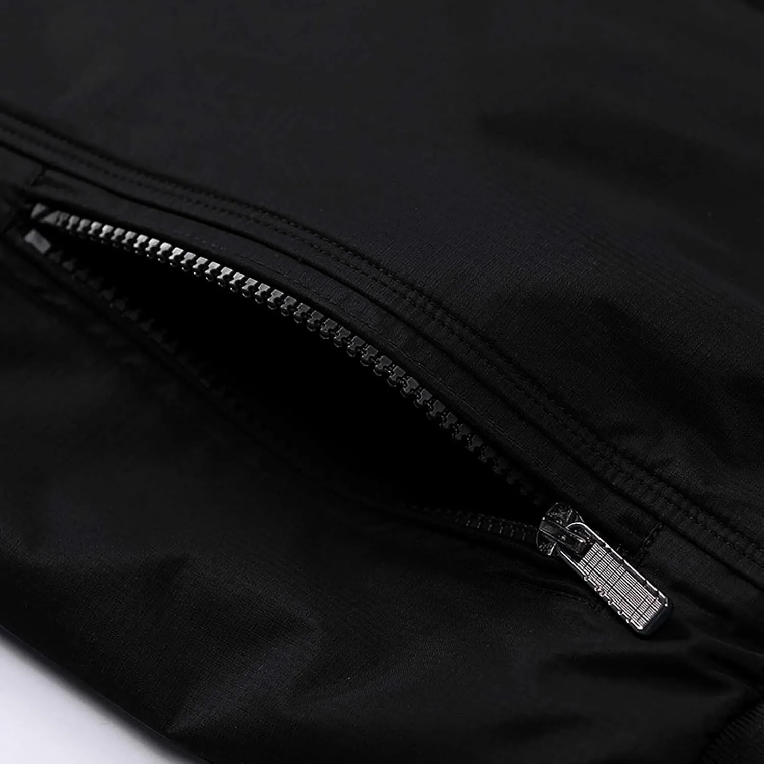 Fall Jacket for Men Casual Thickened Plus Size Loose Fit Work Jackets Full Zip Stand Collar Coat with Zipper Pockets