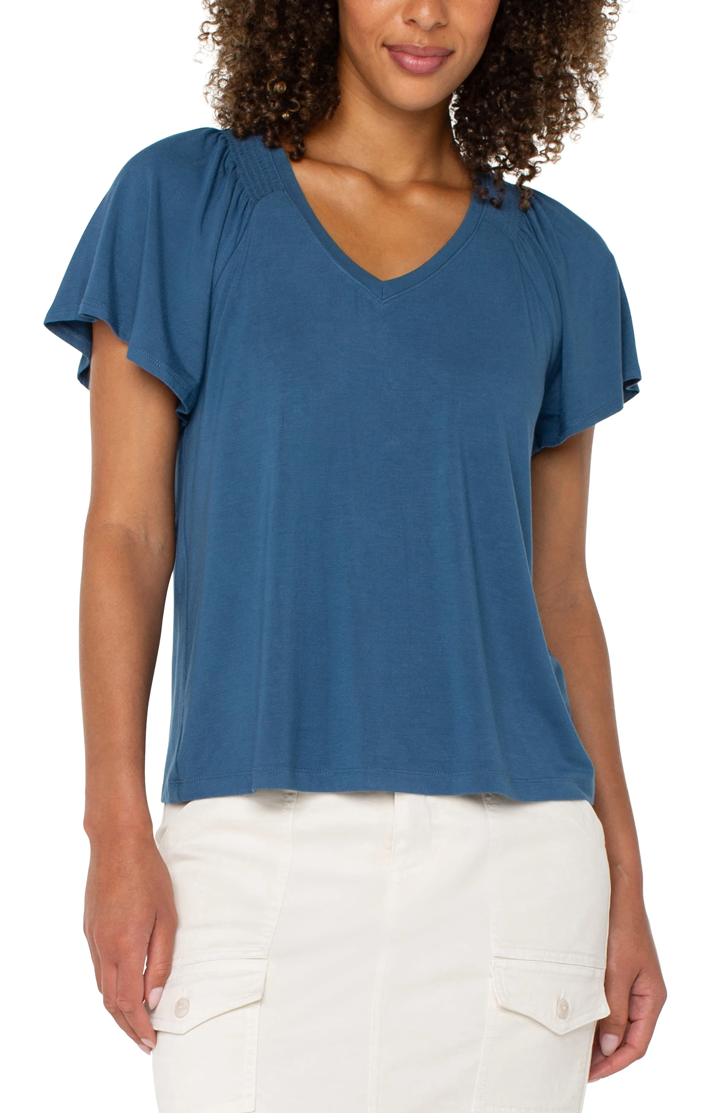 Flutter Sleeve Knit Top