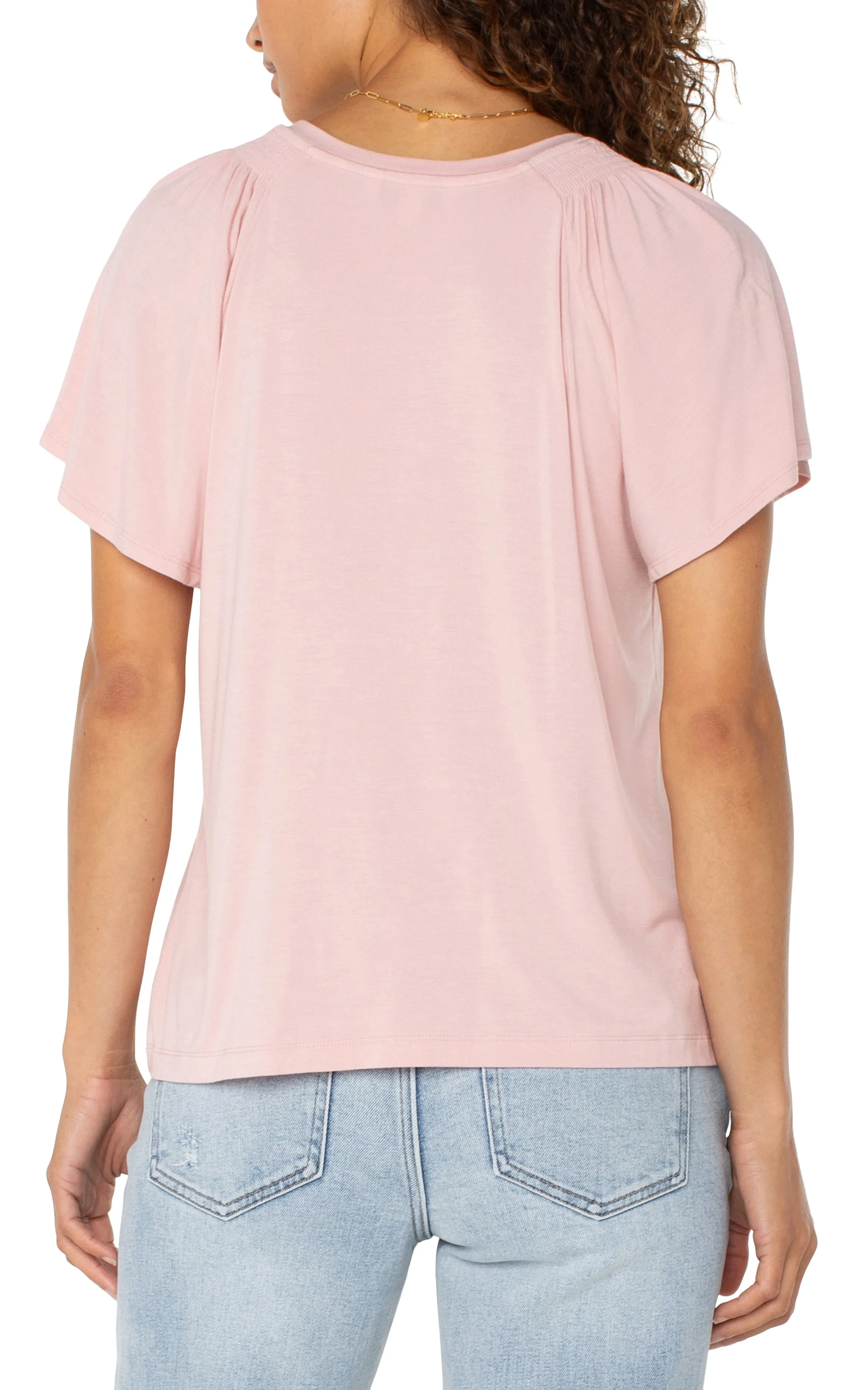 Flutter Sleeve Knit Top