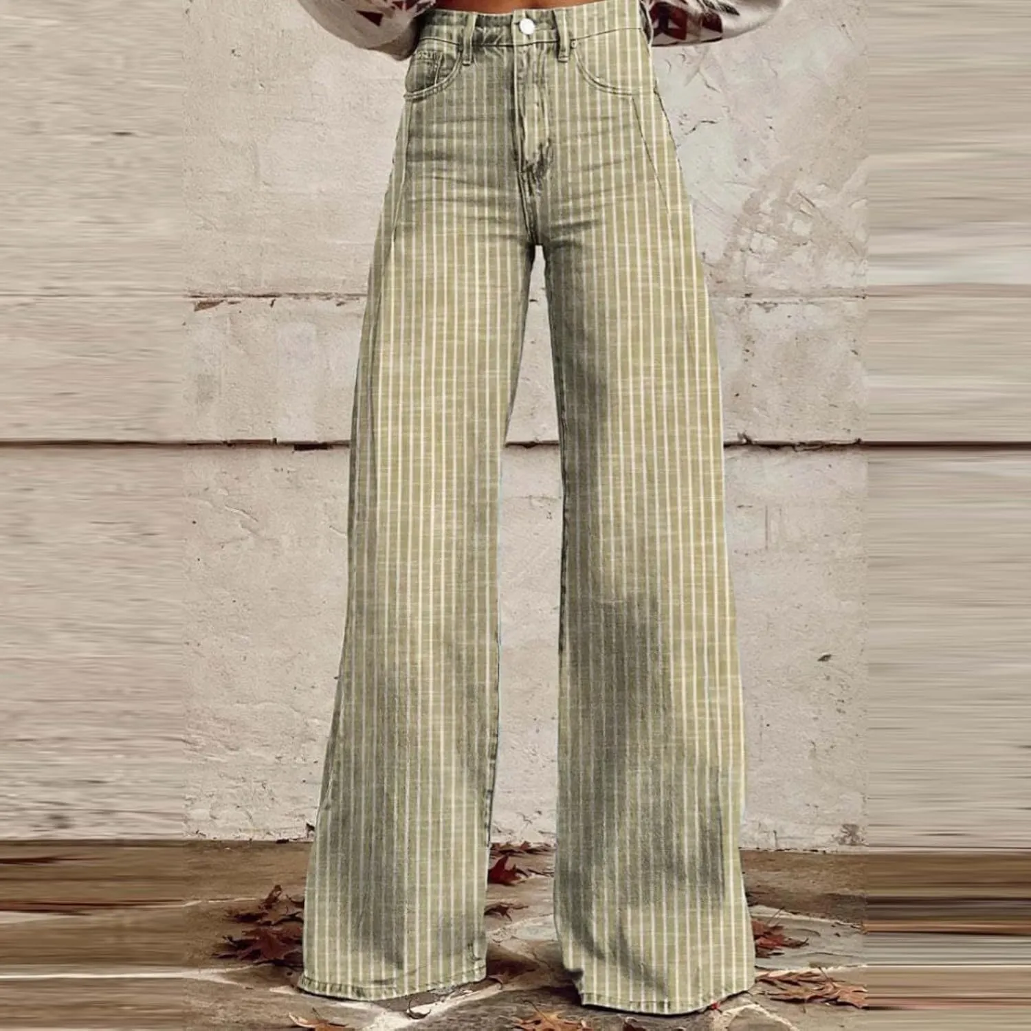 Jeans Women Cargo, Flare Jeans Petite Baggy High Waisted 2025 Trendy Wide Leg Summer Trousers Stretchy
