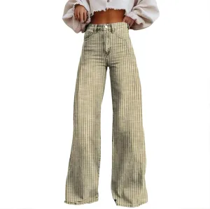 Jeans Women Cargo, Flare Jeans Petite Baggy High Waisted 2025 Trendy Wide Leg Summer Trousers Stretchy