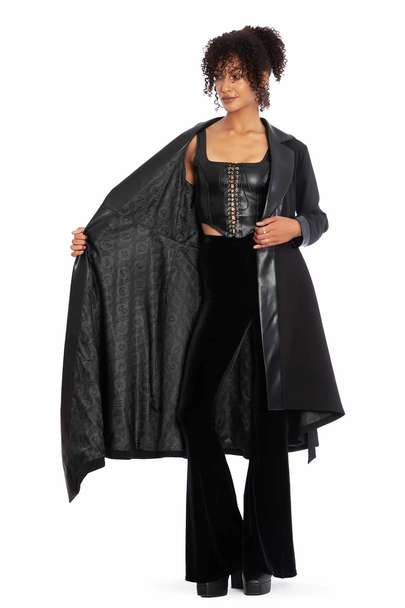 Job Icons Asymmetric Trench Coat