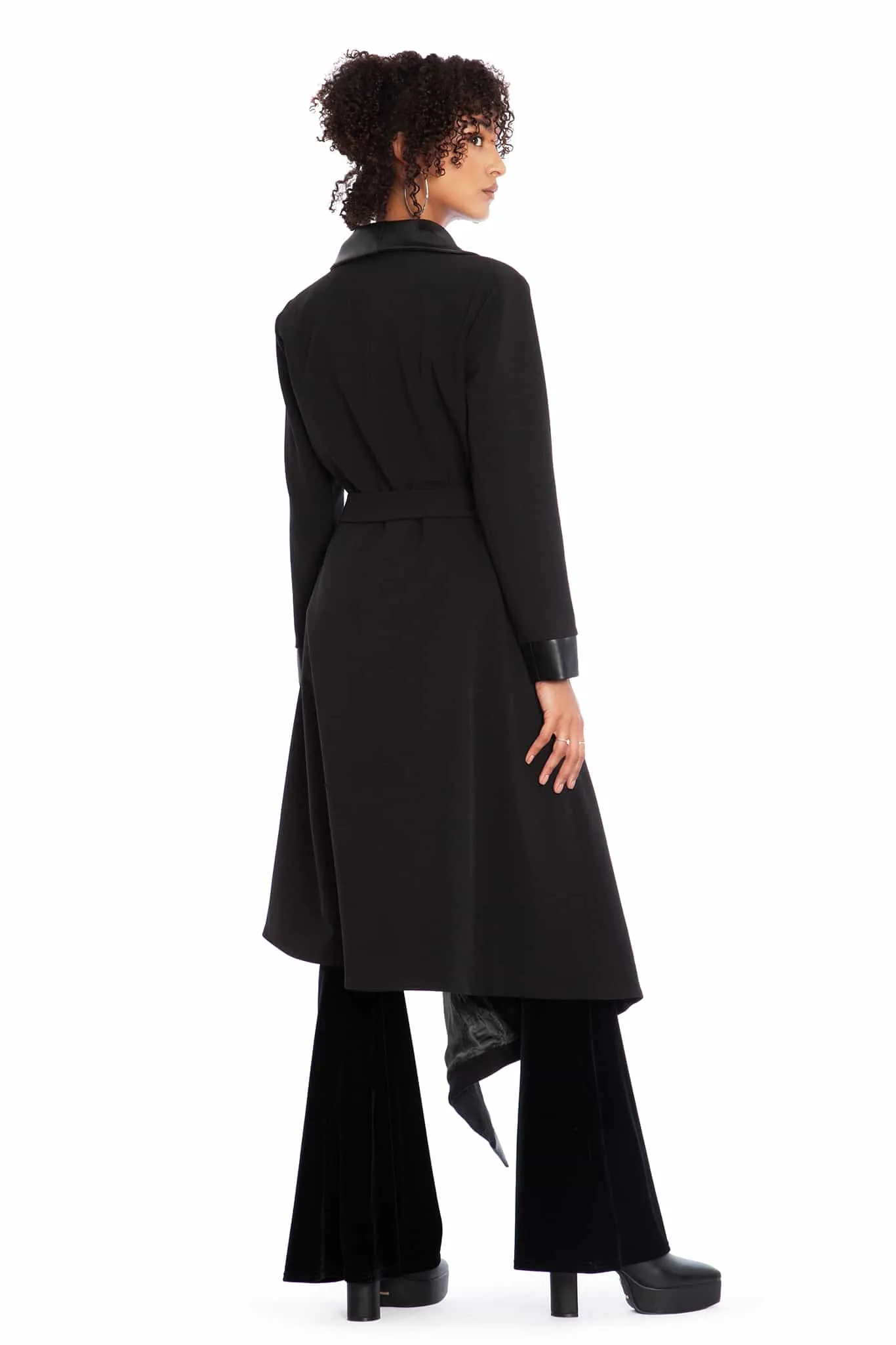 Job Icons Asymmetric Trench Coat
