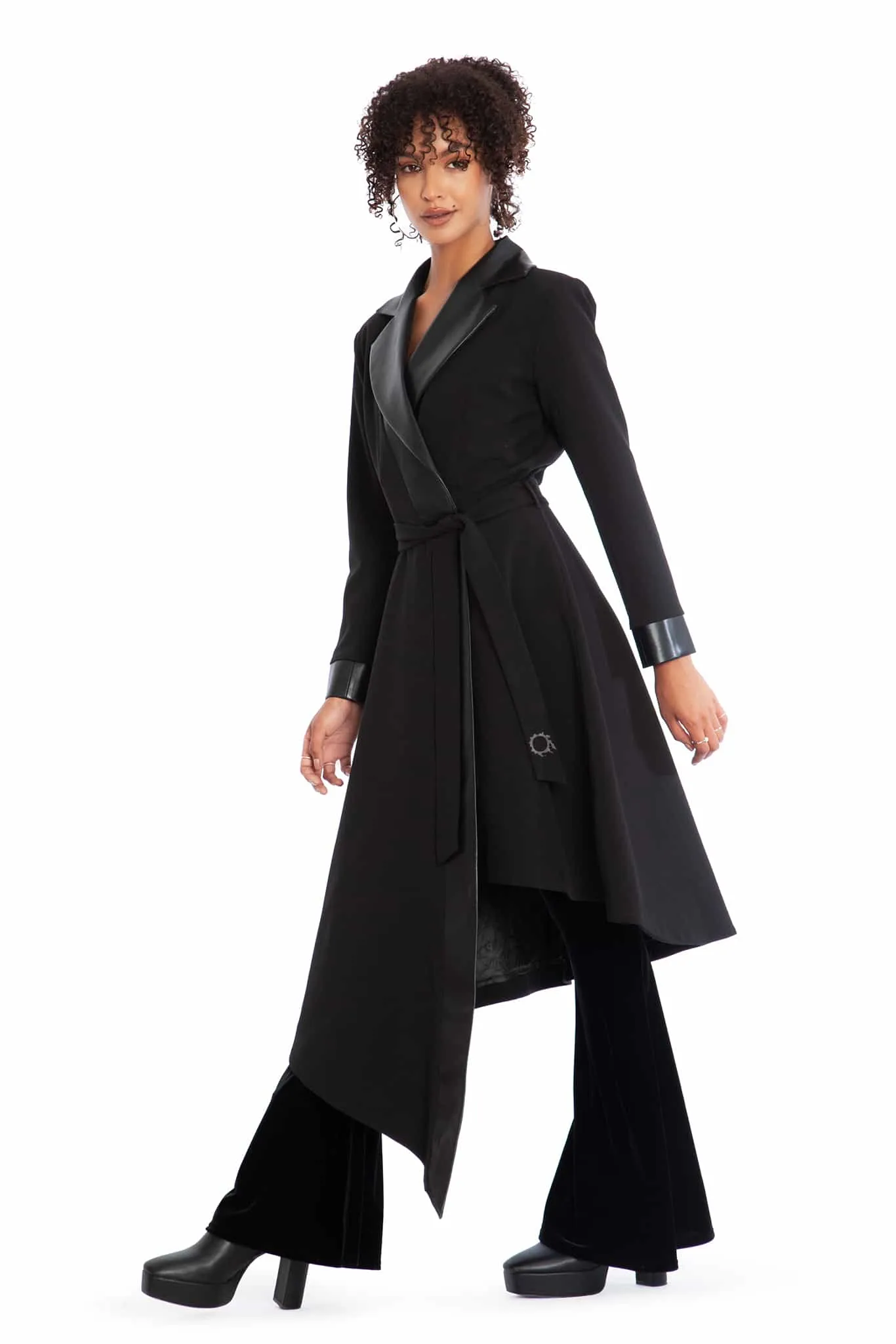 Job Icons Asymmetric Trench Coat