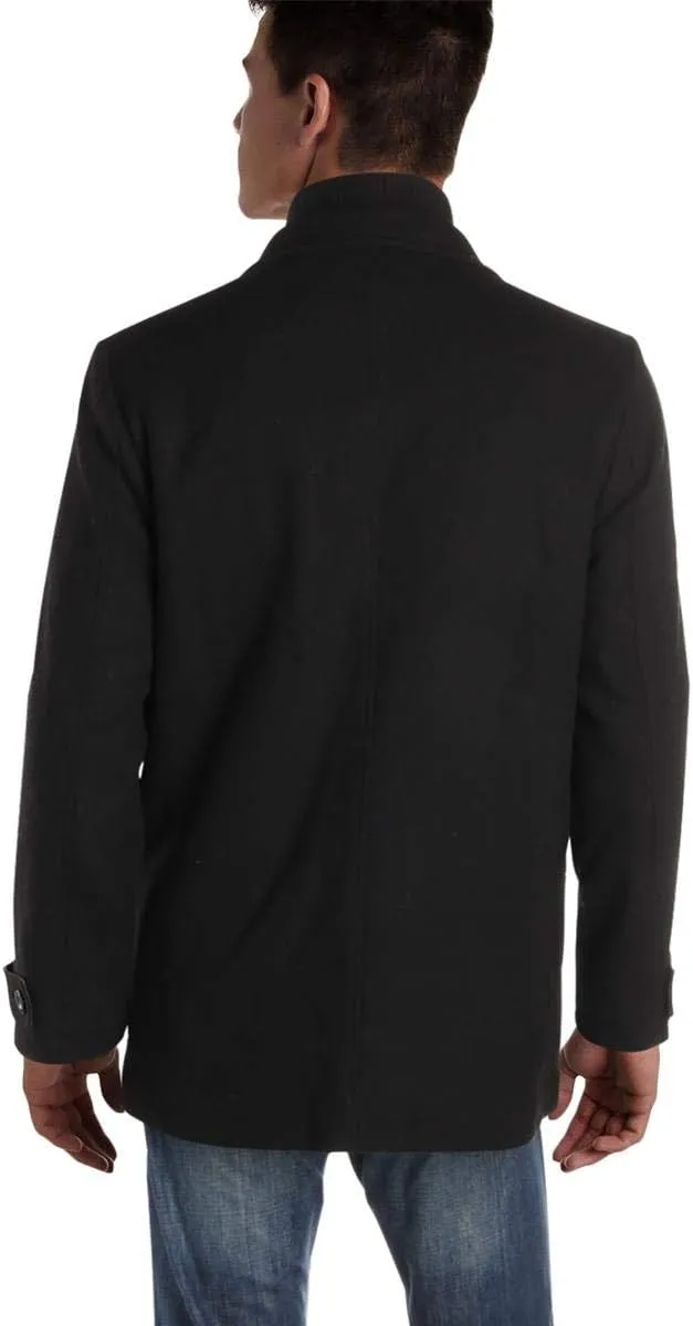 Kenneth Cole Men's Legacy Wool-Blend Coat with Bib