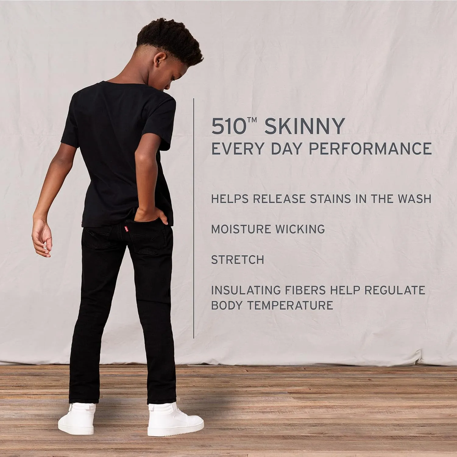 Levi's Boys' Skinny Fit Jeans/Closeout