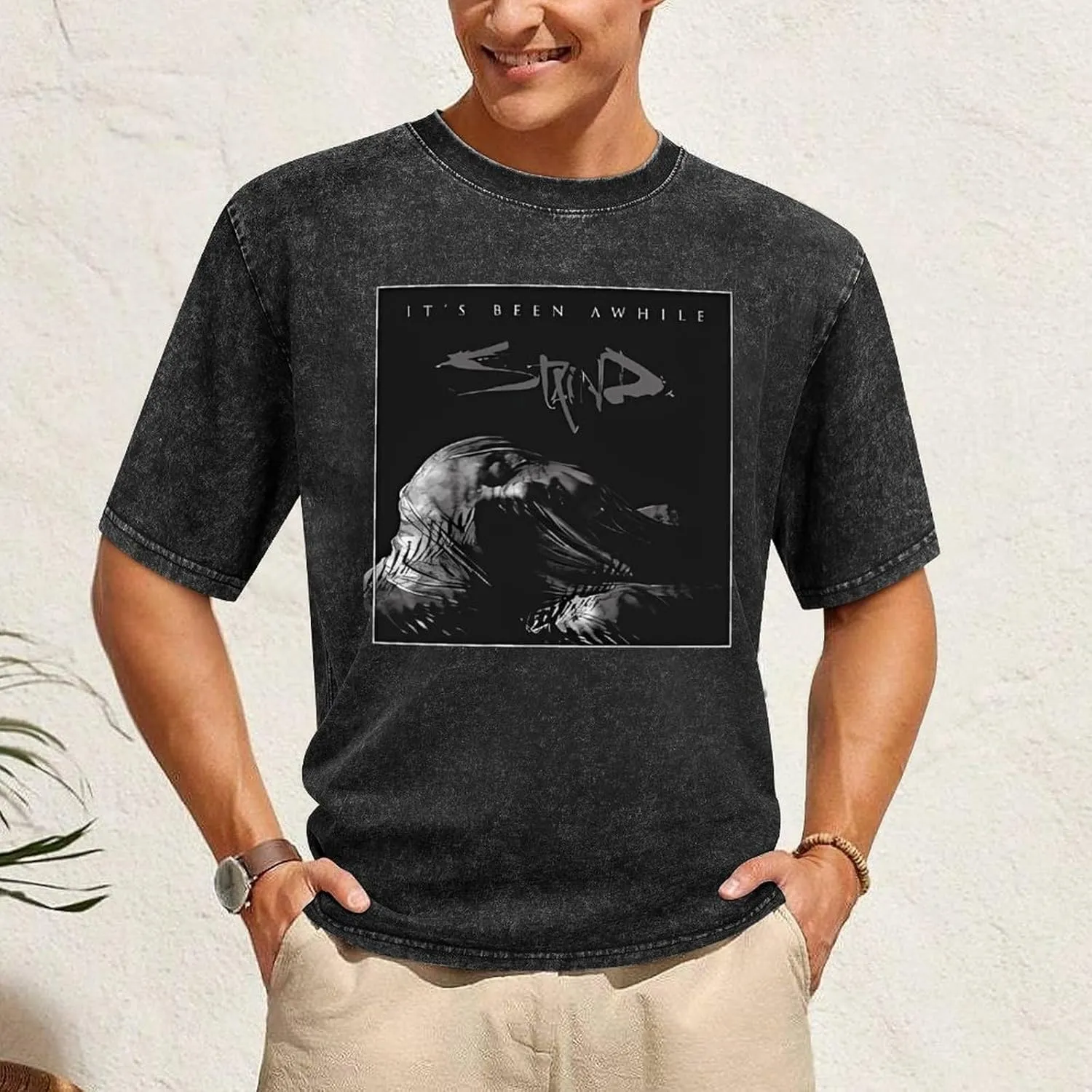 Lightweight Retro Oversized Cotton T-Shirts Stylish Shirt Crew Neck Tees