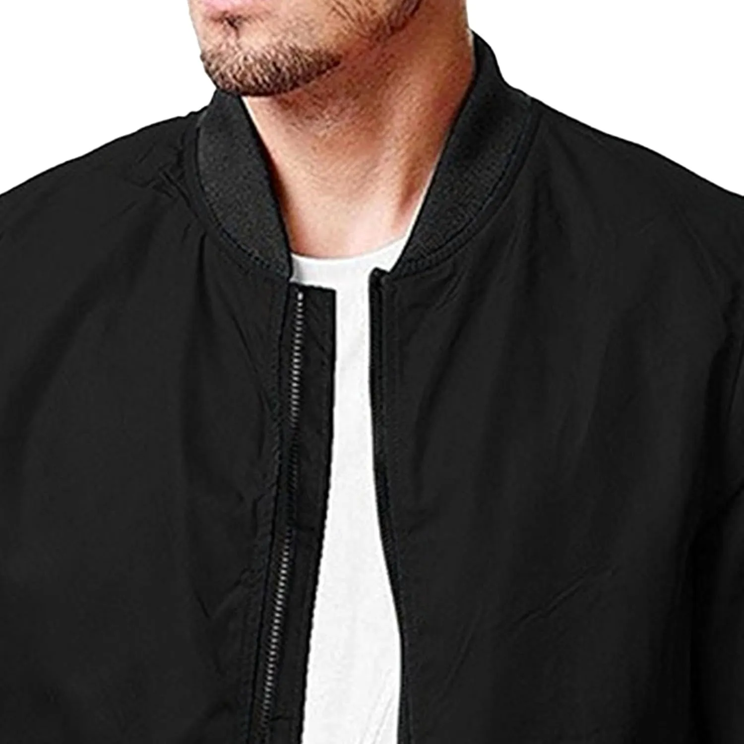 Maiyifu-GJ Men's Slim Fit Lightweight Jackets Windbreaker Spring Fall Causal Jacket Full Zip Up Coat with Pockets