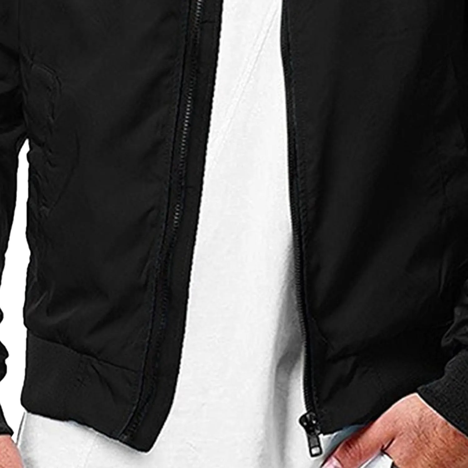 Maiyifu-GJ Men's Slim Fit Lightweight Jackets Windbreaker Spring Fall Causal Jacket Full Zip Up Coat with Pockets