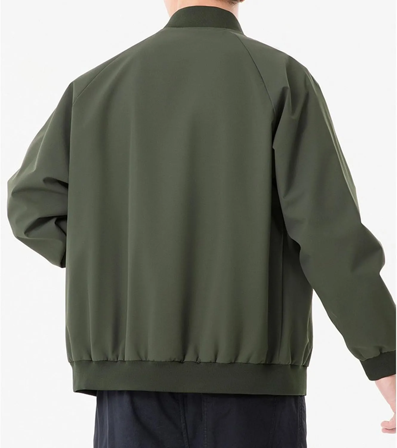 Maiyifu-GJ Men's Slim Fit Lightweight Jackets Windbreaker Spring Fall Causal Jacket Full Zip Up Coat with Pockets