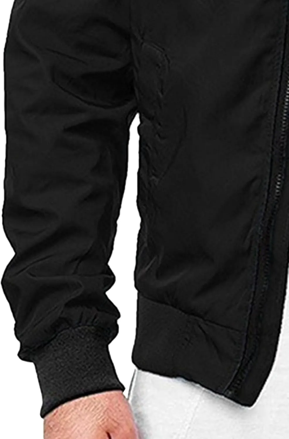 Maiyifu-GJ Men's Slim Fit Lightweight Jackets Windbreaker Spring Fall Causal Jacket Full Zip Up Coat with Pockets