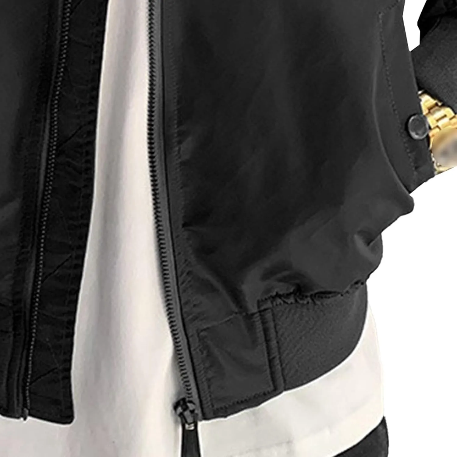 Maiyifu-GJ Men's Slim Fit Lightweight Jackets Windbreaker Spring Fall Causal Jacket Full Zip Up Coat with Pockets