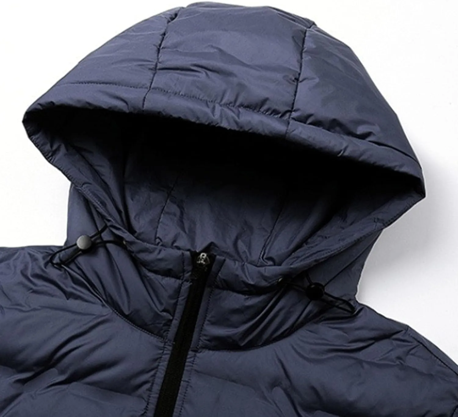 Maiyifu-GJ Men's Thicken Puffer Jacket Warm Winter Coat Windbreaker Lightweight Windproof Padded Jackets Outerwear