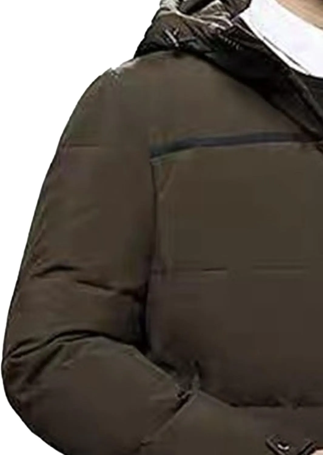 Maiyifu-GJ Men's Winter Down Coats Long Hooded Padded Puffer Jacket Windproof Thickened Warm Parka Coats Windbreaker
