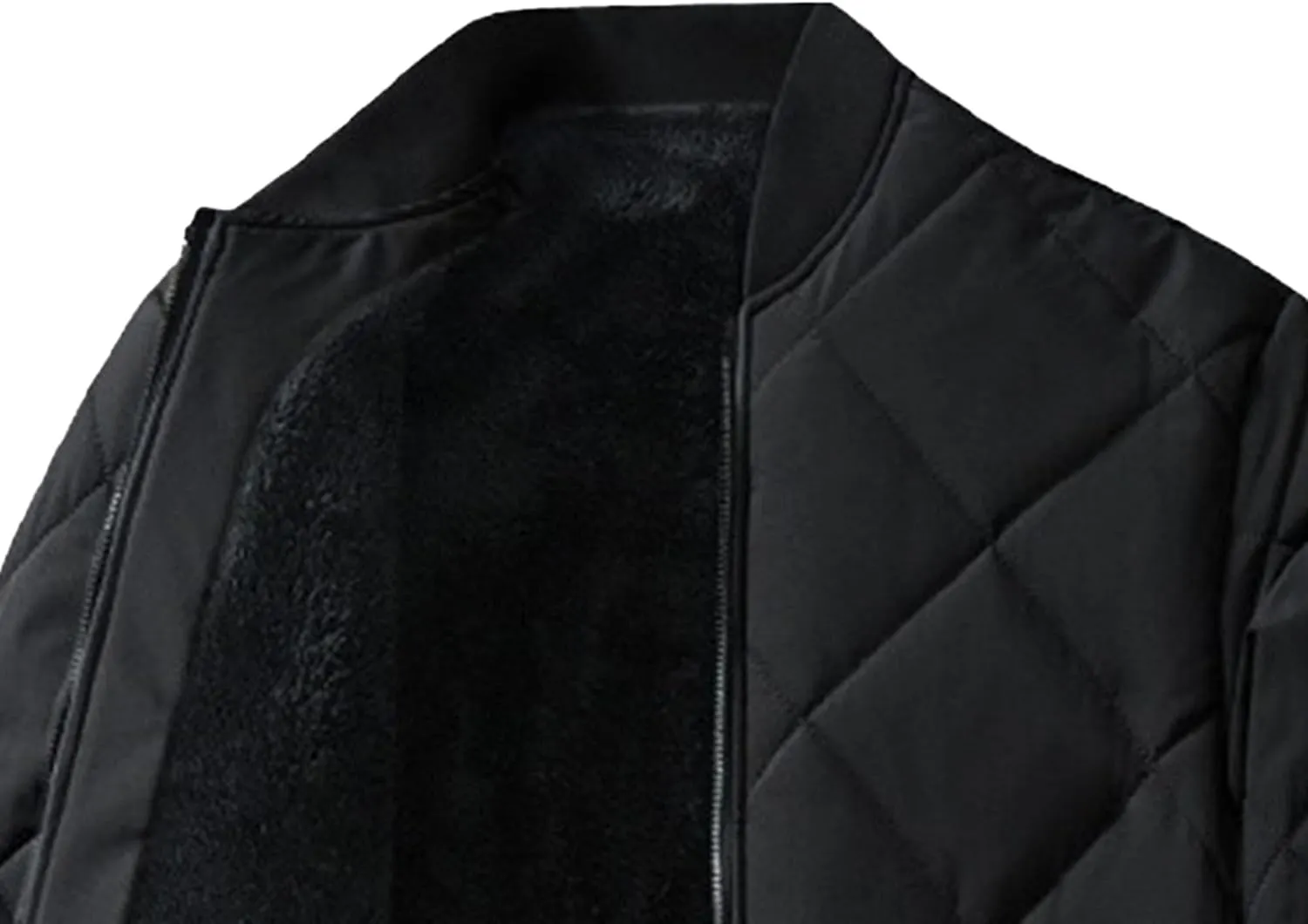 Maiyifu-GJ Men's Winter Puffer Jacket Fleece Lined Windproof Down Coats Thicken Warm Padded Jackets Windbreaker