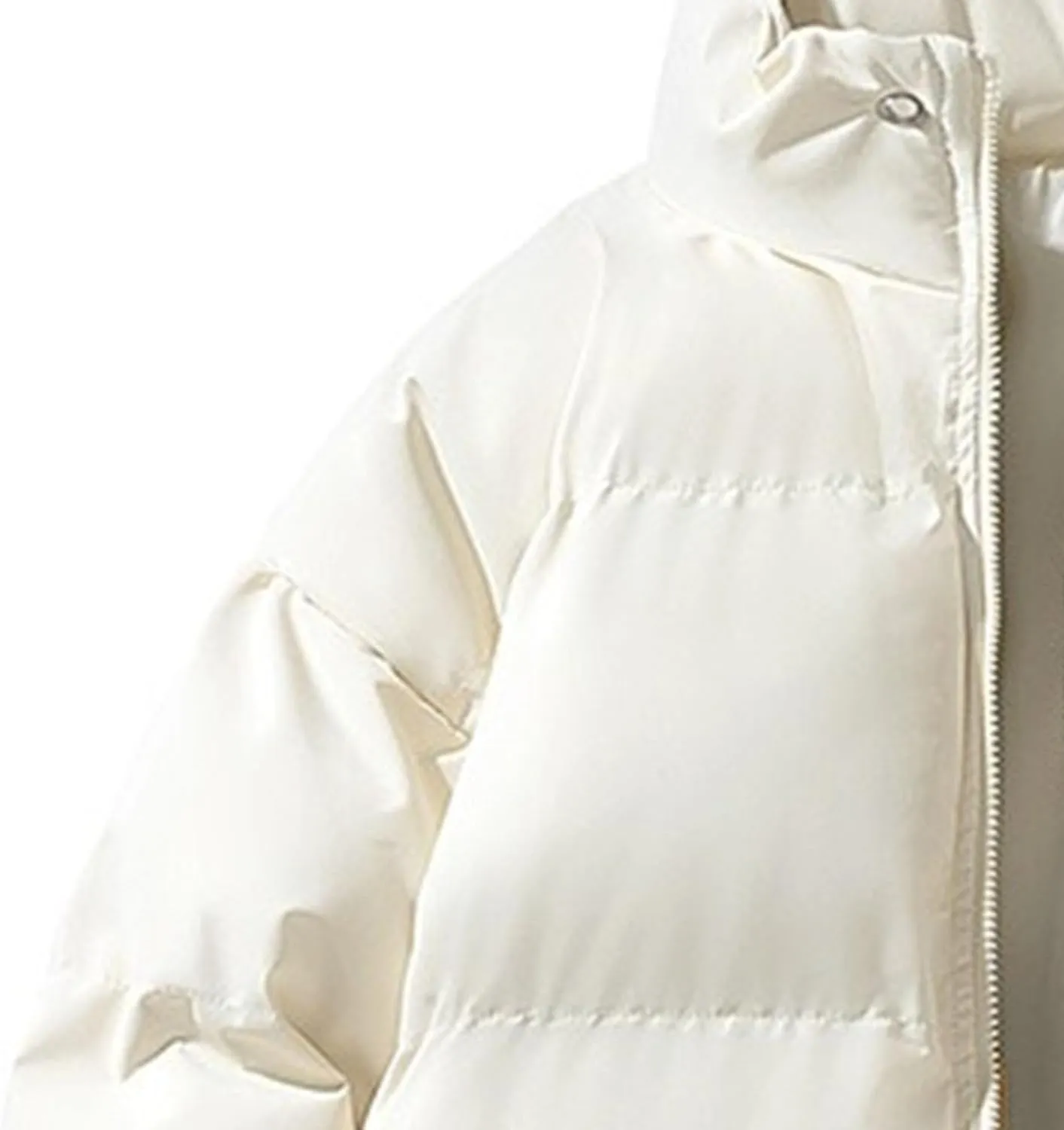 Maiyifu-GJ Puffer Jackets for Men Stand Collar Casual Lightweight Down Jacket Windproof Warm Winter Quilted Coat Windbreaker