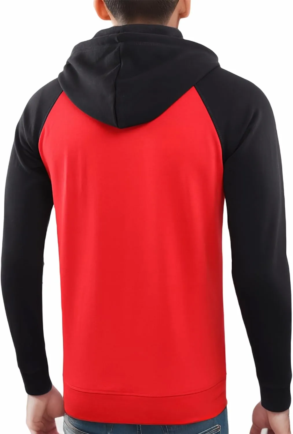 Men's Athletic Fit Full Zip Soft Fleece Hooded Sweatshirt Active Running Hiking Hoodie