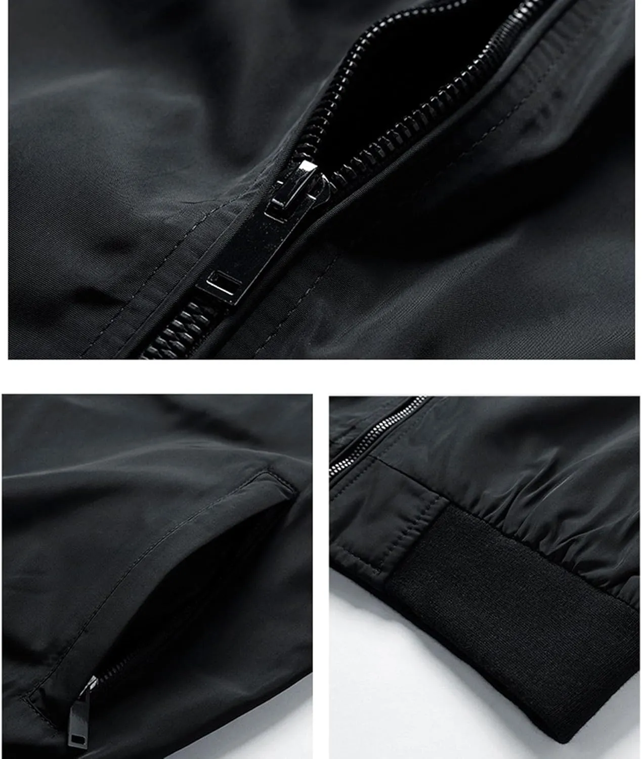 Men's Lightweight Jackets with Pockets Casual Spring Fall Windbreaker Windproof Zip Up Jacket Fashion Coats