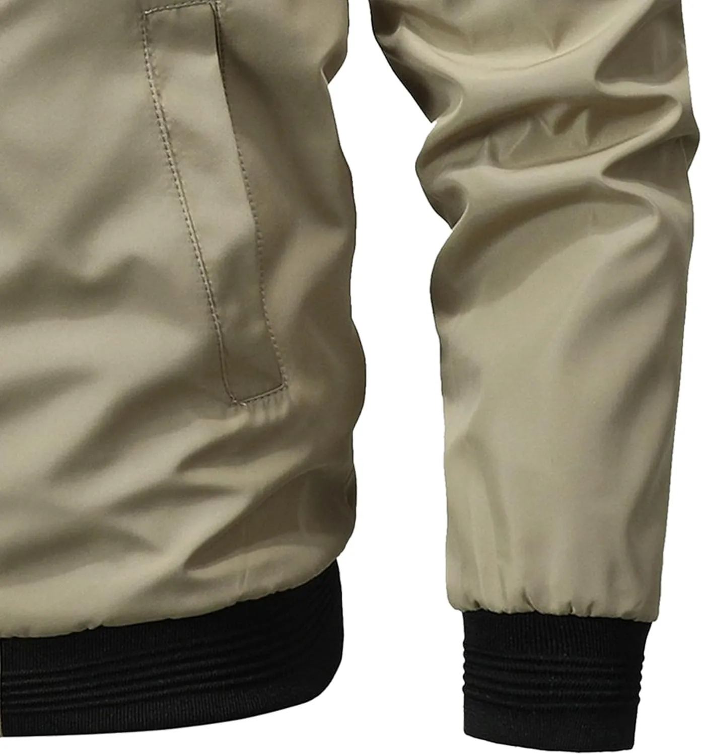 Men's Lightweight Jackets with Pockets Casual Spring Fall Windbreaker Windproof Zip Up Jacket Fashion Coats