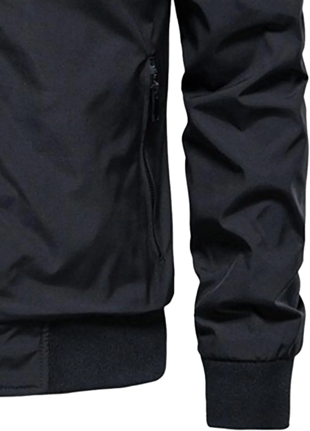 Men's Lightweight Windbreaker Spring Fall Casual Fashion Jackets Zip Up Jacket Windproof Coats with Pockets
