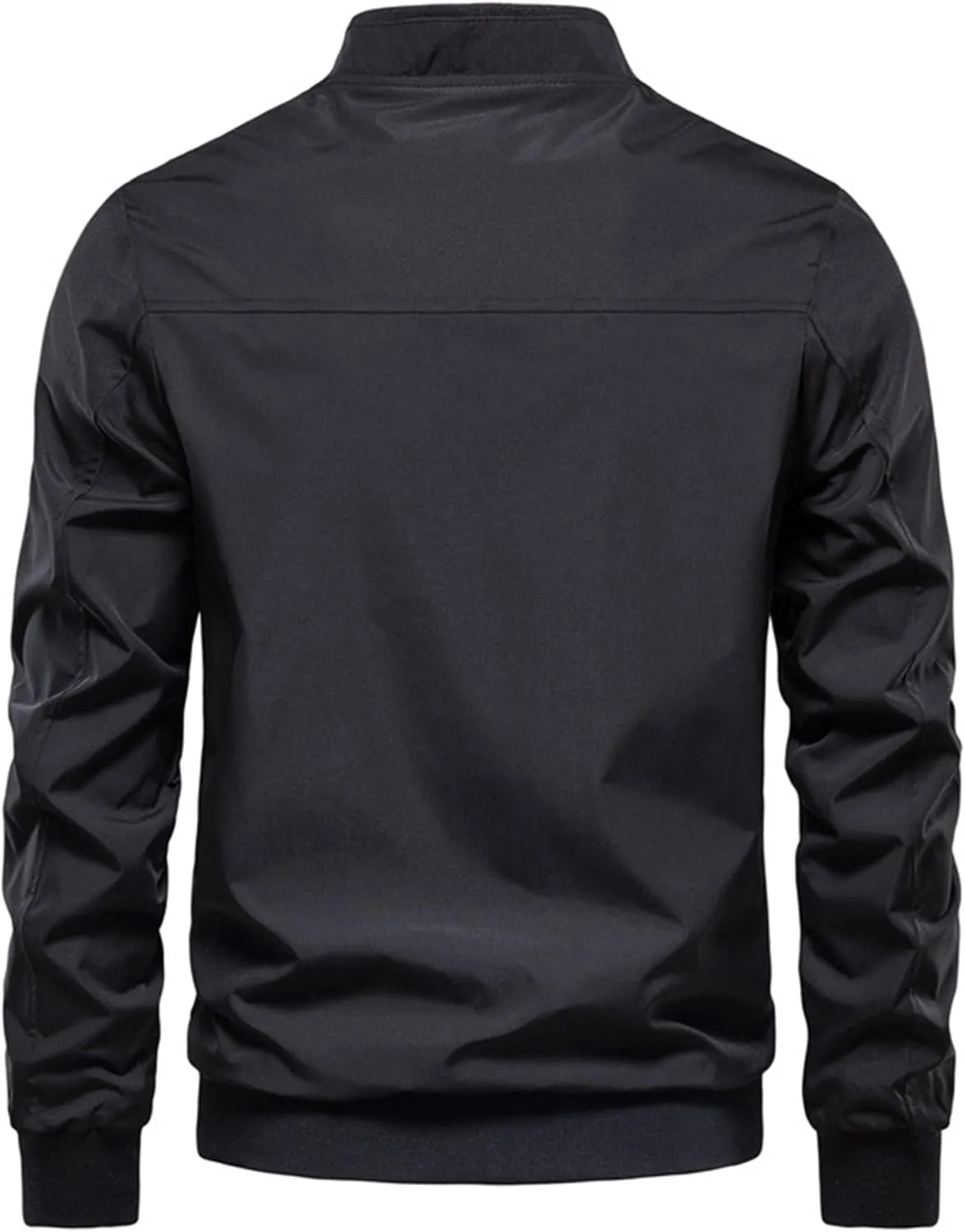 Men's Lightweight Windbreaker Spring Fall Casual Fashion Jackets Zip Up Jacket Windproof Coats with Pockets
