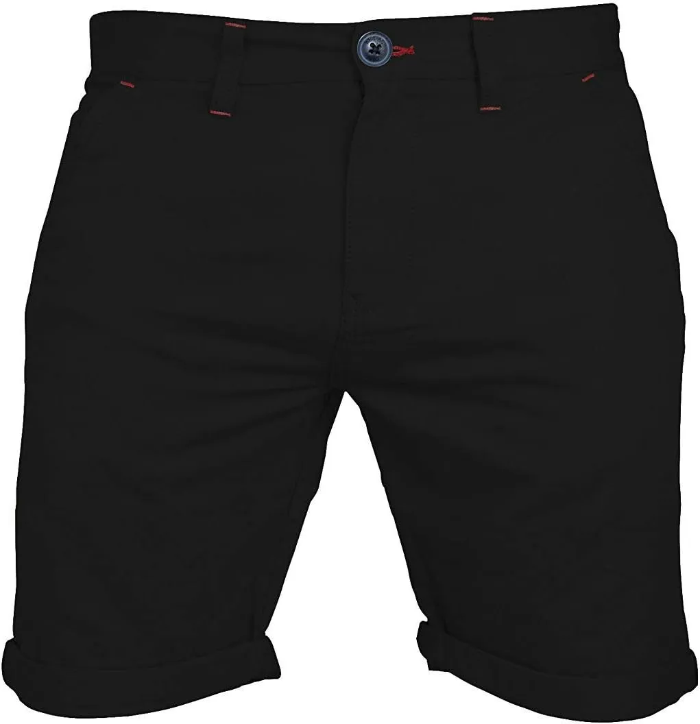Mens Stretch Chino Shorts Casual Flat Front Slim Fit Shorts Spandex Half Pant