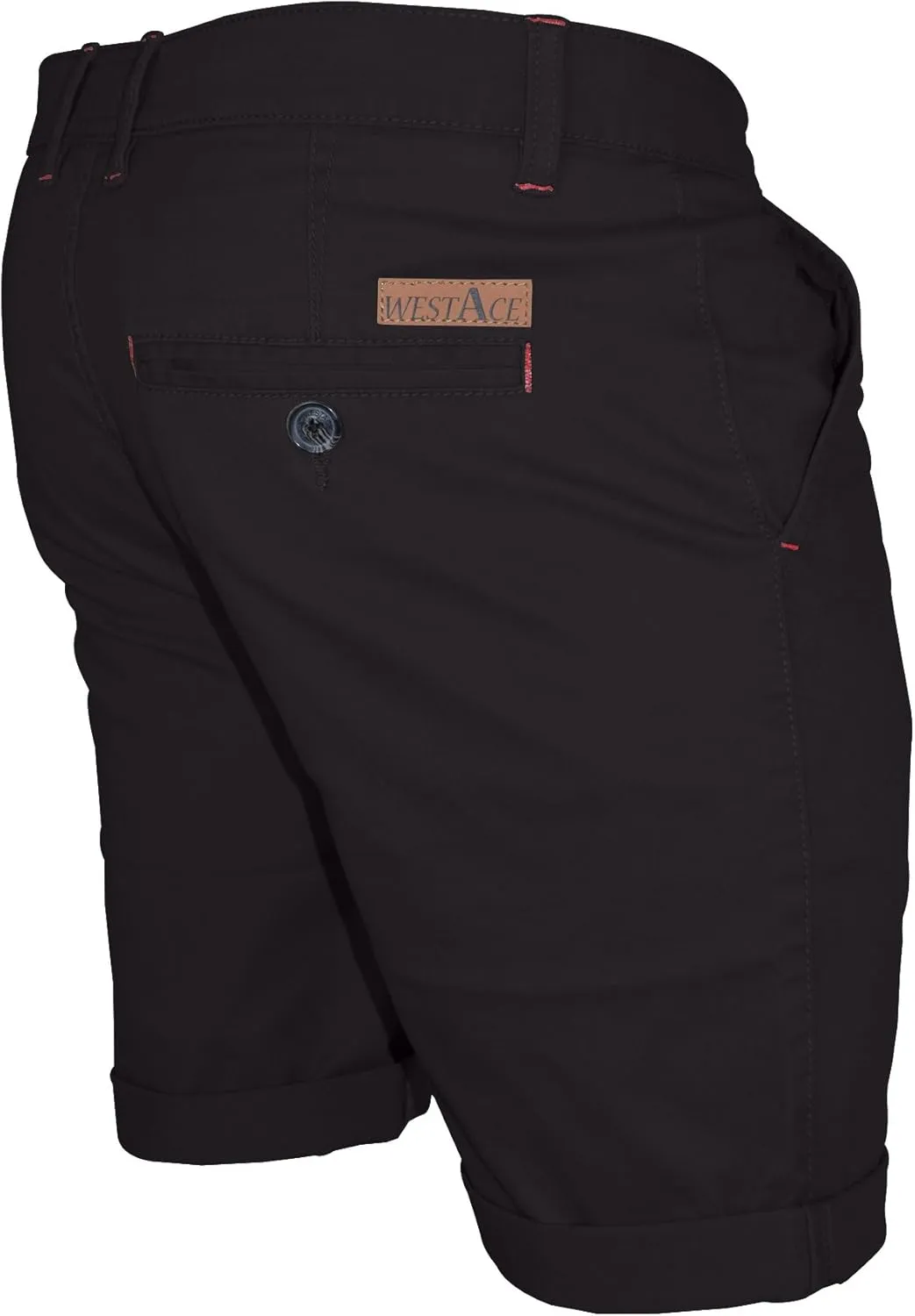 Mens Stretch Chino Shorts Casual Flat Front Slim Fit Shorts Spandex Half Pant