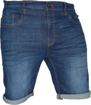 Mens Stretch Denim Chino Shorts Casual Flat Front Slim Fit Super Spandex Jeans Half Pant
