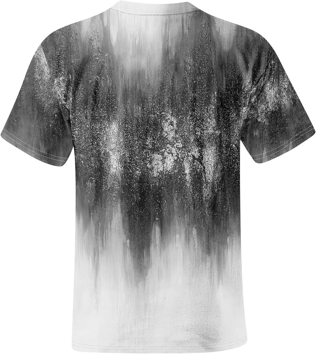 Men's Tie Dye T-Shirt Oversized Gradient Color Short Sleeve T-Shirt Summer Casual Crew Neck Loose Fit Tee Shirts