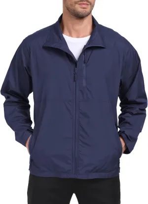 Men's Windbreaker Jackets Lightweight Running Jackets Waterproof Fishing Jacket Outdoor Cycling Packable Raincoats