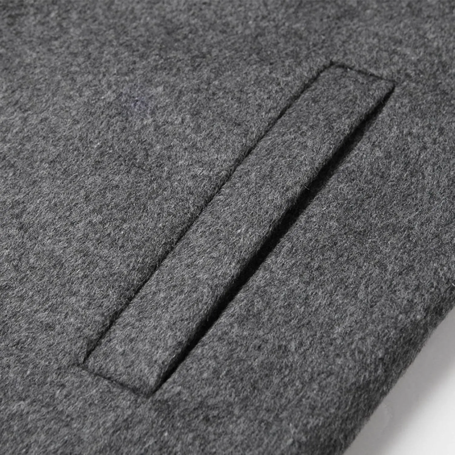 Mens Wool Blend Trench Coat Notched Collar Single Breasted Peacoat Winter Overcoat Windbreaker Jackets