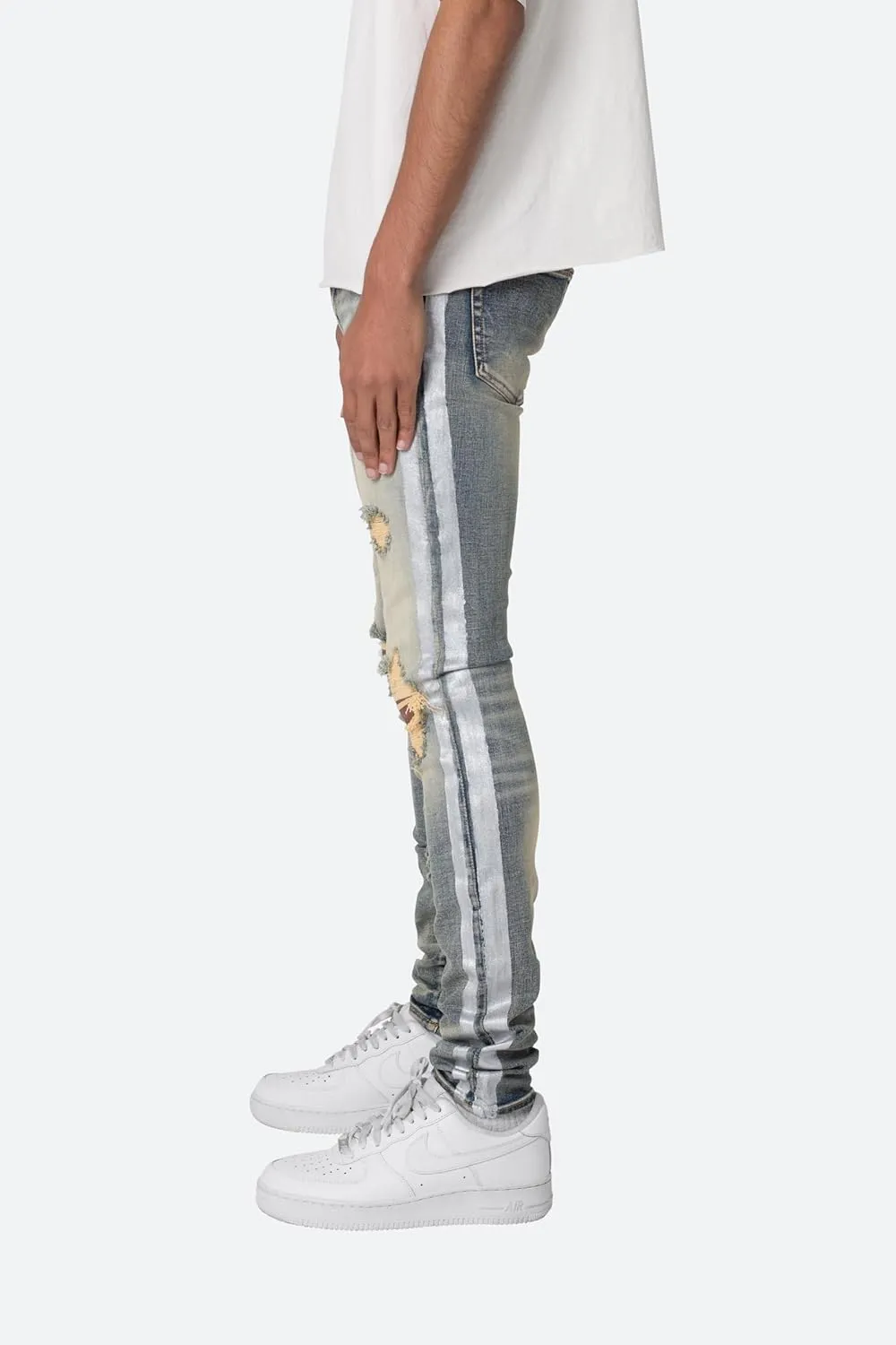 mnml Men's X560 Skinny Glitter Denim