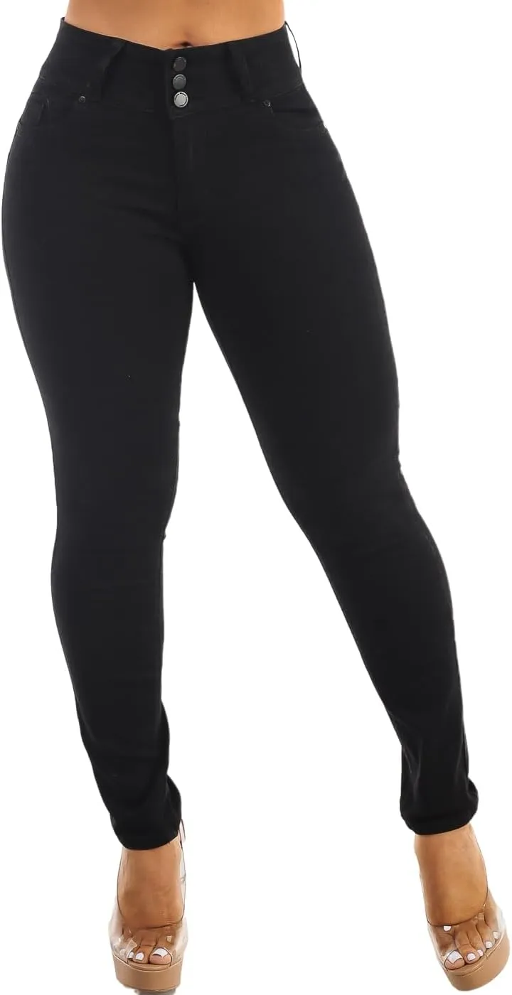 Moda Xpress Butt Lifting Skinny Jeans for Women - High Waisted Levanta Cola Push Up Jeans
