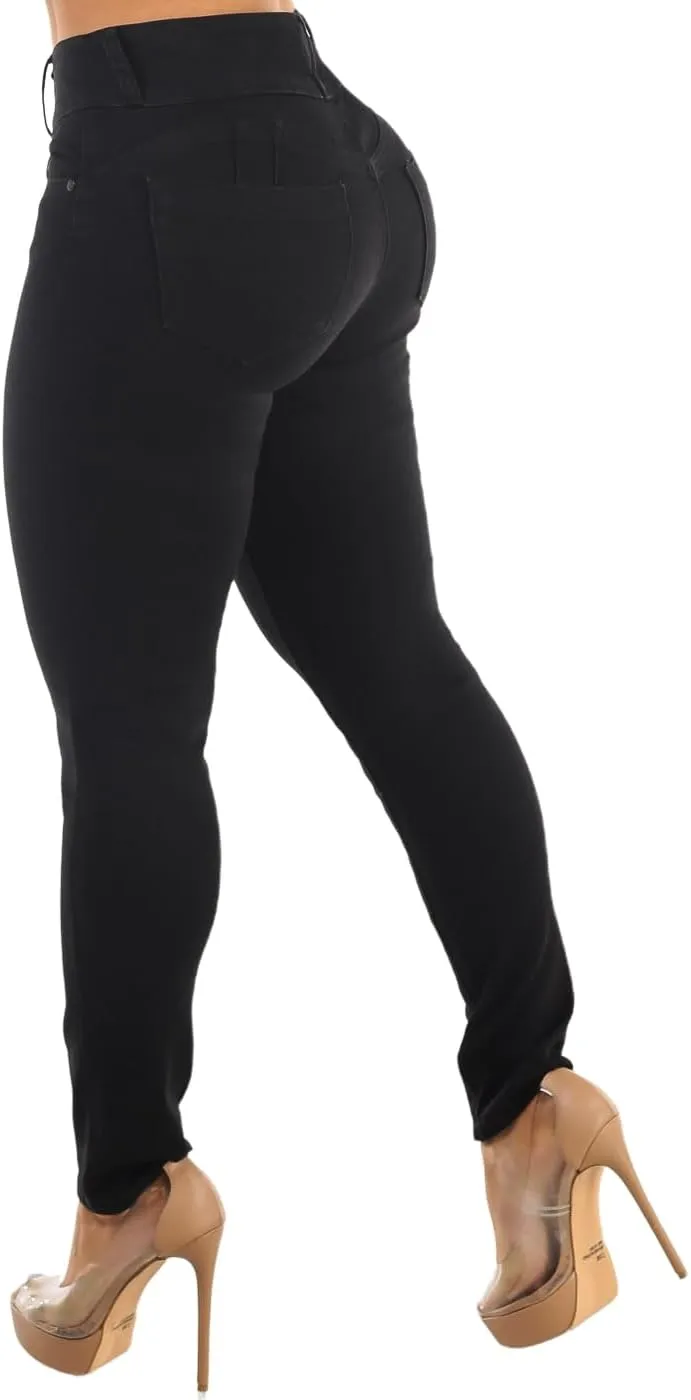 Moda Xpress Butt Lifting Skinny Jeans for Women - High Waisted Levanta Cola Push Up Jeans